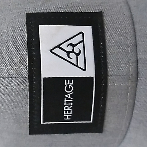 Heritage mens grey and white baseball net snap cap - Picture 2 of 7